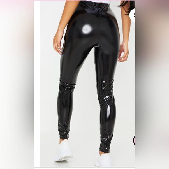 Pretty little thing Black Vinyl Skinny Pant - Picture 6 of 6